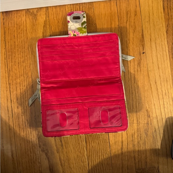 Vera Bradley Floral Wallet - Pink and Green - Picture 2 of 3